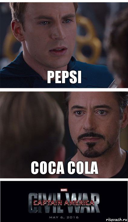 Pepsi Coca cola, Комикс   Гражданская Война