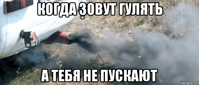 когда зовут гулять а тебя не пускают