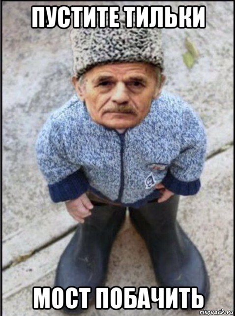 пустите тильки мост побачить