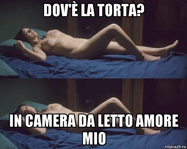 dov'è la torta? in camera da letto amore mio, Мем Monica Bellucci