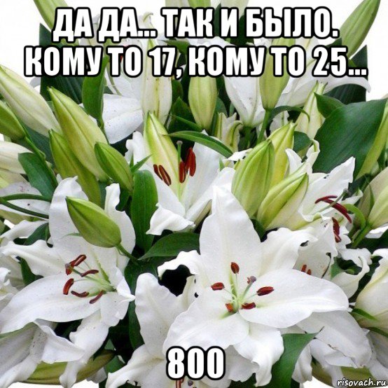 да да... так и было. кому то 17, кому то 25... 800, Мем Мой