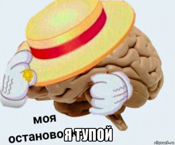  я тупой, Мем   Моя остановочка мозг