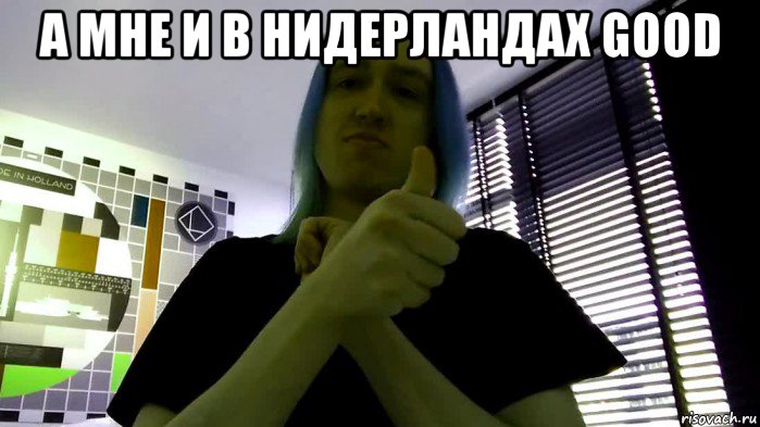 а мне и в нидерландах good , Мем Neko Kawai