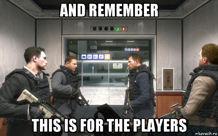 and remember this is for the players