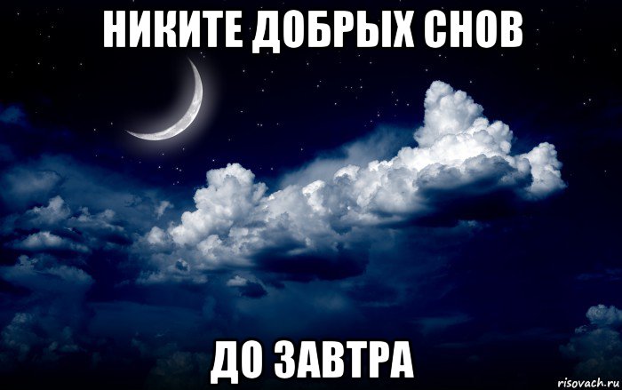 никите добрых снов до завтра
