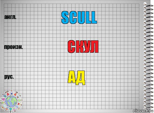 scull скул ад, Комикс  Перевод с английского