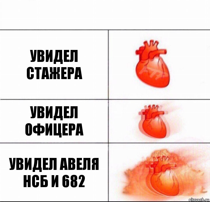 увидел стажера увидел офицера увидел авеля нсб и 682, Комикс  Расширяюшее сердце