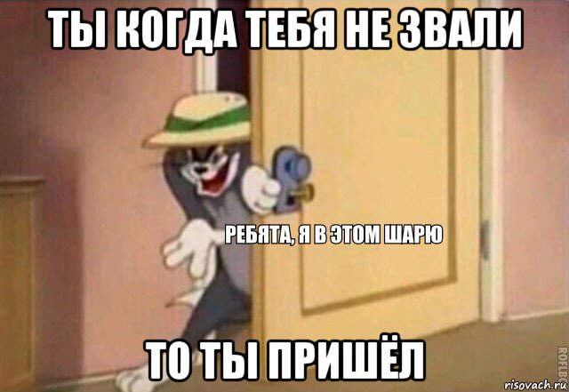 ты когда тебя не звали то ты пришёл, Мем    Ребята я в этом шарю