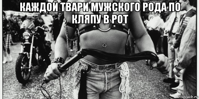 каждой твари мужского рода по кляпу в рот , Мем Шутки про мазохизм бдсм и тд