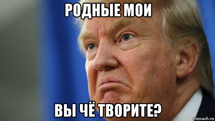 родные мои вы чё творите?