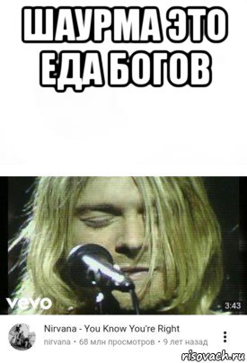 шаурма это еда богов , Мем Ты прав