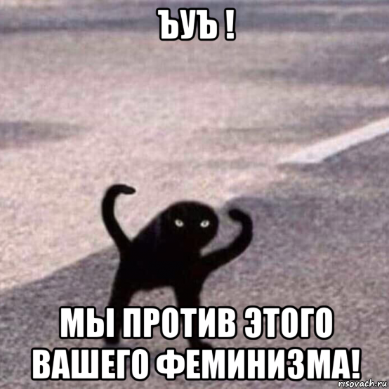 ъуъ ! мы против этого вашего феминизма!
