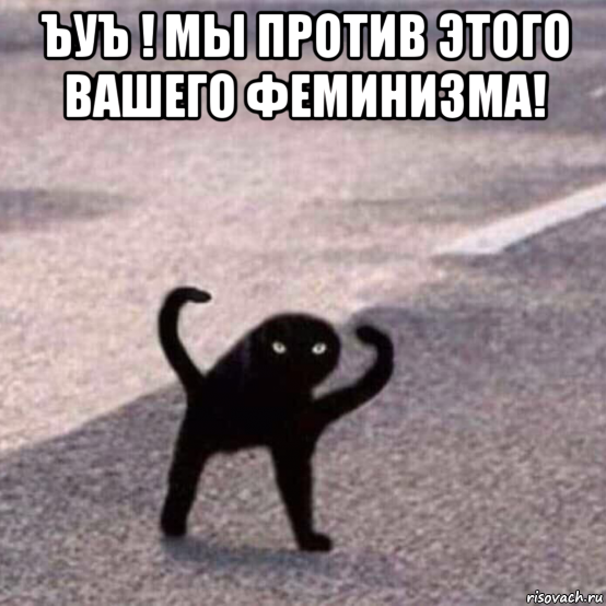 ъуъ ! мы против этого вашего феминизма! 