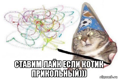  ставим лайк если котик прикольный)))