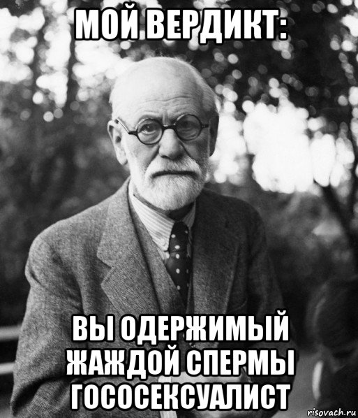 мой вердикт: вы одержимый жаждой спермы гососексуалист