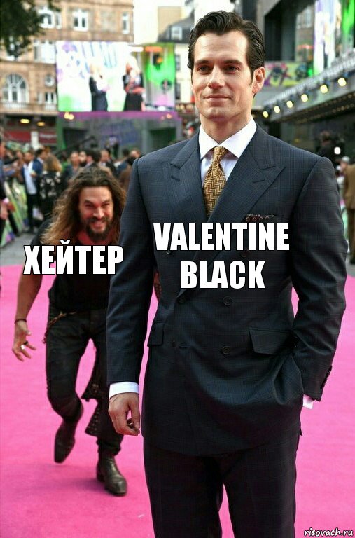 Valentine Black Хейтер, Комикс Аквамен крадется к Супермену