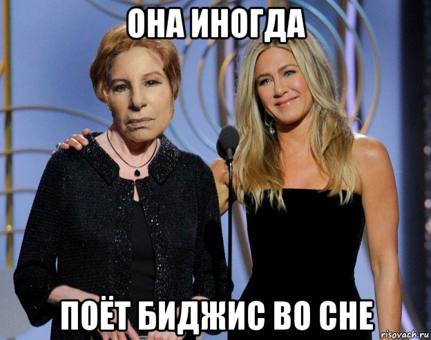 она иногда поёт биджис во сне, Мем Барбара Стрейзанд