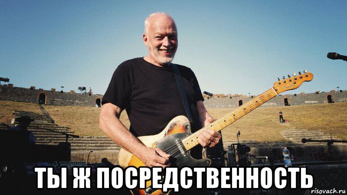  ты ж посредственность, Мем David gilmour