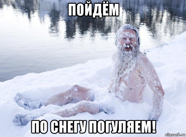 пойдём по снегу погуляем!, Мем Ded