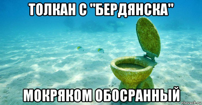 толкан с "бердянска" мокряком обосранный, Мем Гальюн