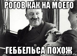 рогов как на моего геббельса похож