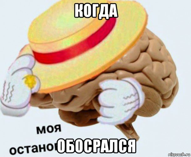 когда обосрался, Мем   Моя остановочка мозг