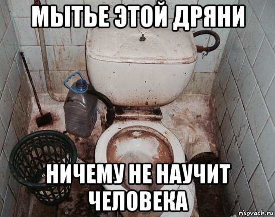 мытье этой дряни ничему не научит человека, Мем Параша