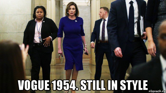 vogue 1954. still in style, Мем Pelosi