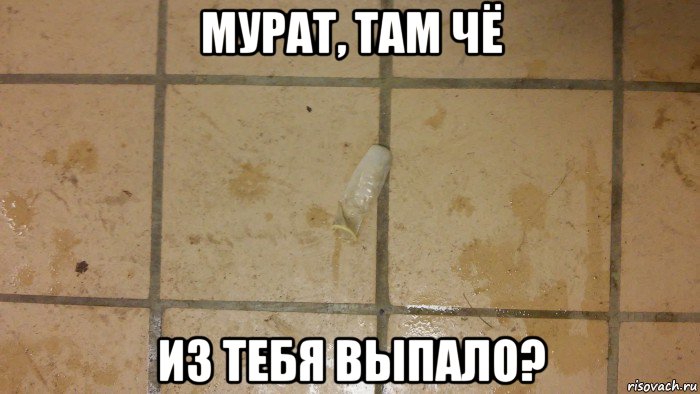 мурат, там чё из тебя выпало?