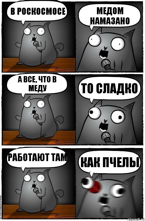 в роскосмосе медом намазано а все, что в меду то сладко работают там как пчелы