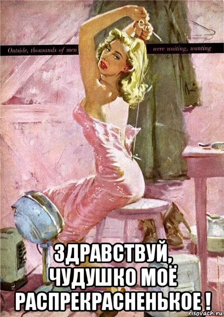 здравствуй, чудушко моё распрекрасненькое !, Мем В РОЗОВОМ
