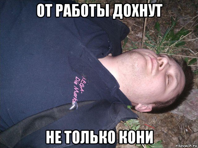 от работы дохнут не только кони, Мем Владик5
