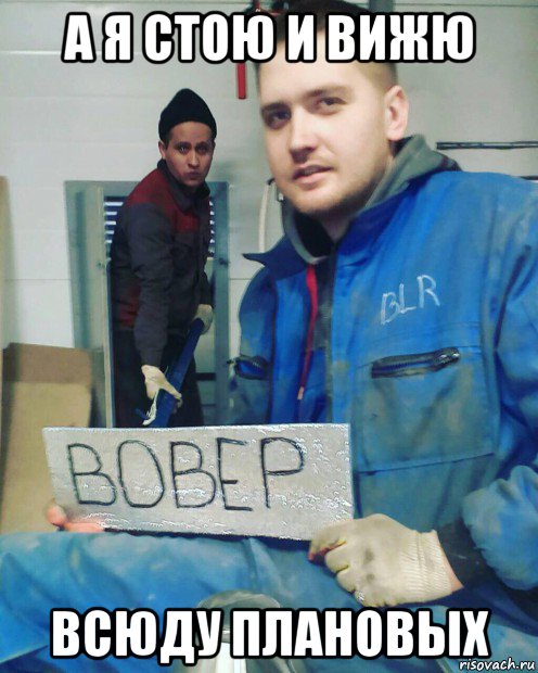 а я стою и вижю всюду плановых, Мем Владик6вавёр
