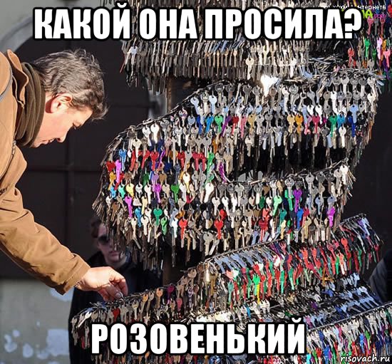 какой она просила? розовенький, Мем Вот и выбери тут