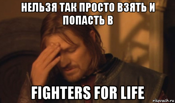 нельзя так просто взять и попасть в fighters for life, Мем Закрывает лицо