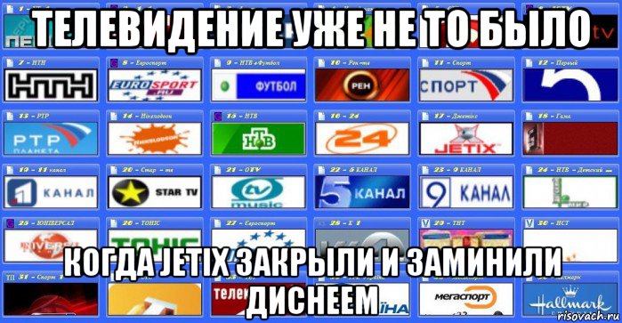 телевидение уже не то было когда jetix закрыли и заминили диснеем, Мем Zombie Tv