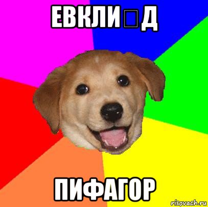 евкли́д пифагор, Мем Advice Dog