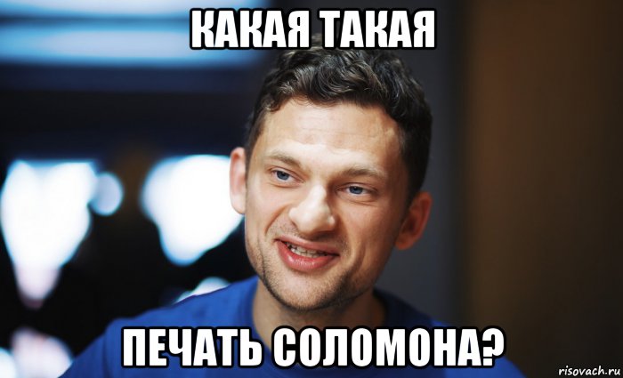какая такая печать соломона?, Мем Дубилет