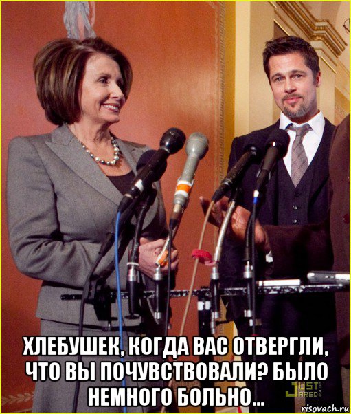  хлебушек, когда вас отвергли, что вы почувствовали? было немного больно..., Мем Pelosi