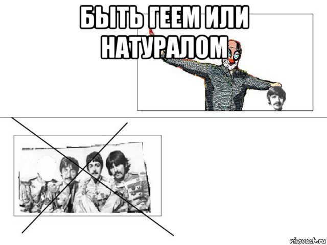 быть геем или натуралом , Мем Питлс пзиккк