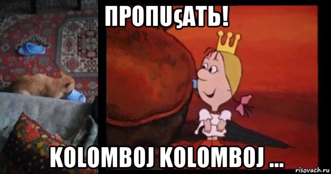 προπuςαtь! kolomboj kolomboj ..., Мем Рыжик дома и принцесса
