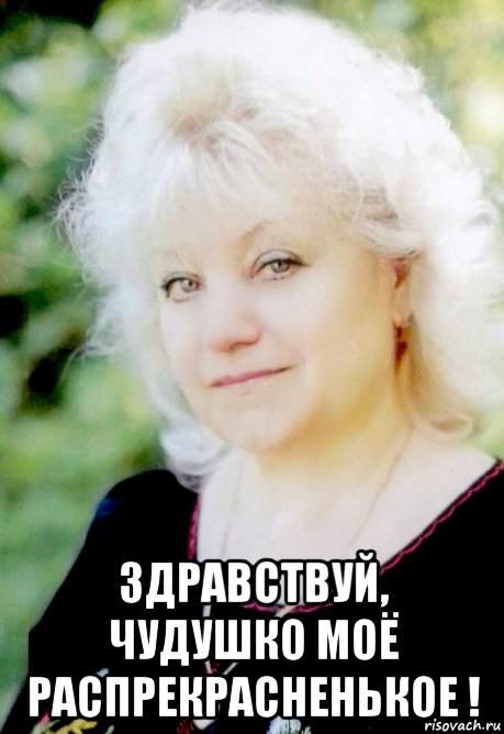  здравствуй, чудушко моё распрекрасненькое !, Мем ШЕДЕВРИК