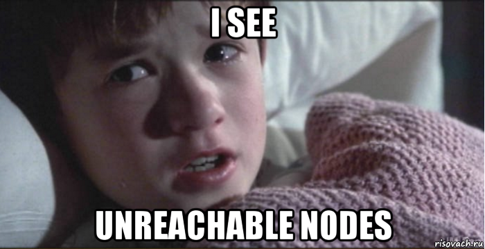 i see unreachable nodes