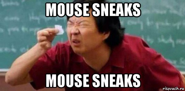 mouse sneaks mouse sneaks