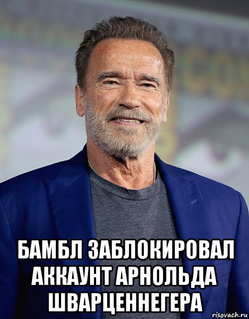  бамбл заблокировал аккаунт арнольда шварценнегера, Мем Шварц