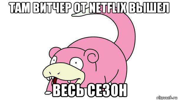 там витчер от netflix вышел весь сезон, Мем слоупок