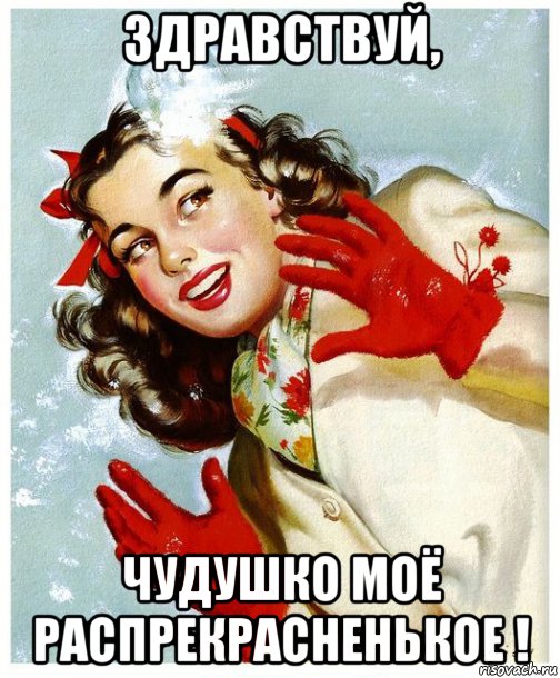 здравствуй, чудушко моё распрекрасненькое !, Мем СНЕЖОК