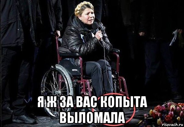  я ж за вас копыта выломала