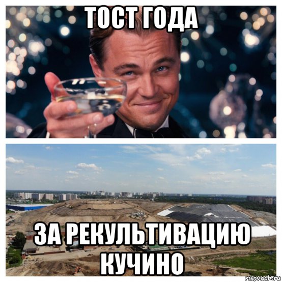 тост года за рекультивацию кучино, Мем Тост года