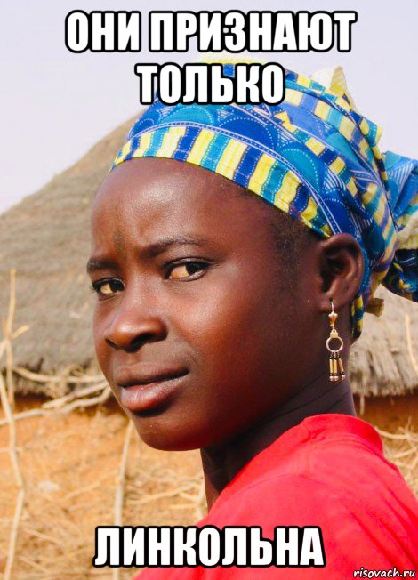они признают только линкольна, Мем Afrika